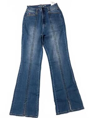 Peace Love World High-Waisted Flare Jeans With Slit Size 0